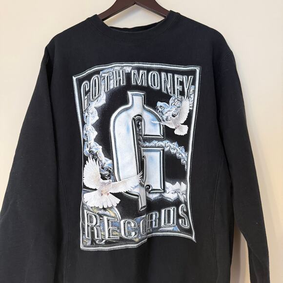 Goth Money Records When Doves Kry Crewneck Sweatshirt - Picture 3 of 5